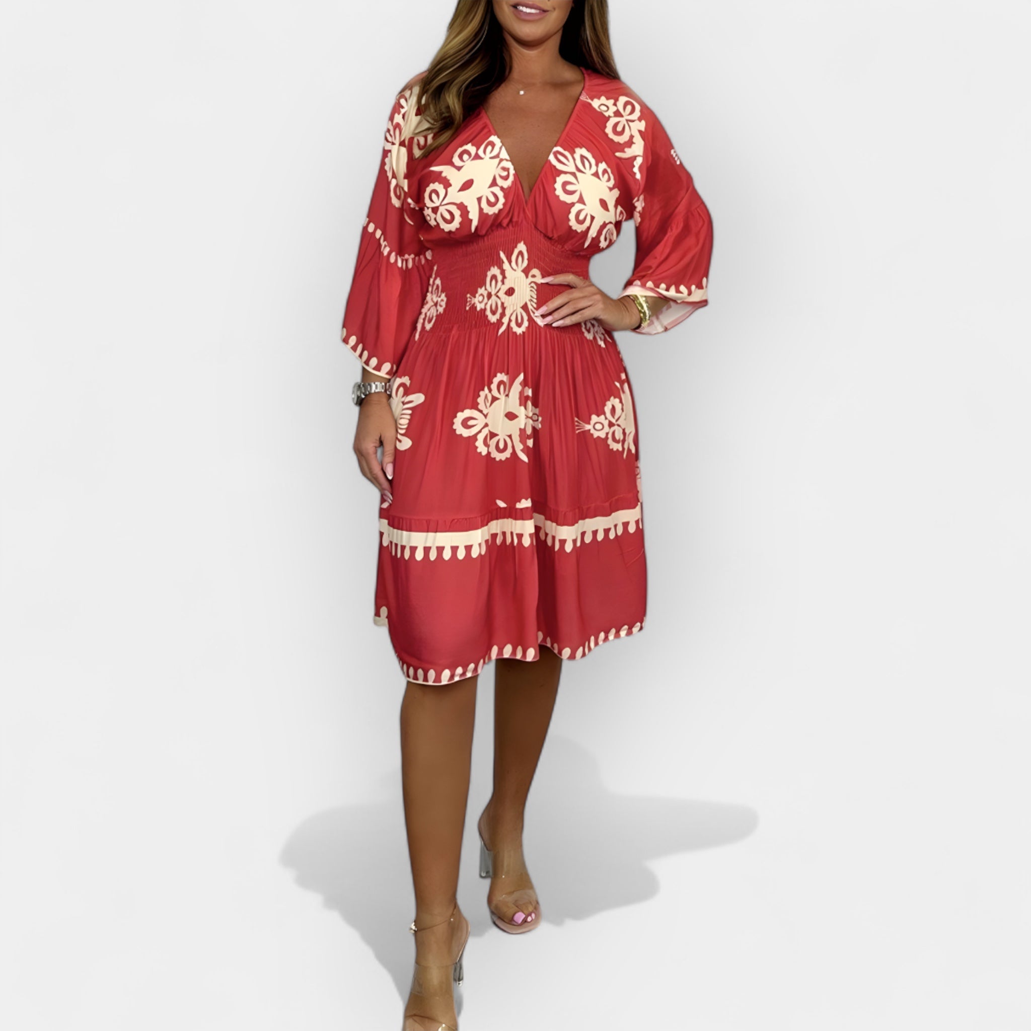 Vestido Boho Verano con Estampado