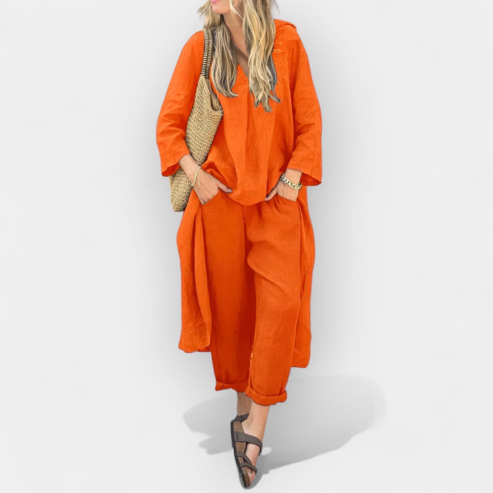 Conjunto Elegante de Dos Piezas