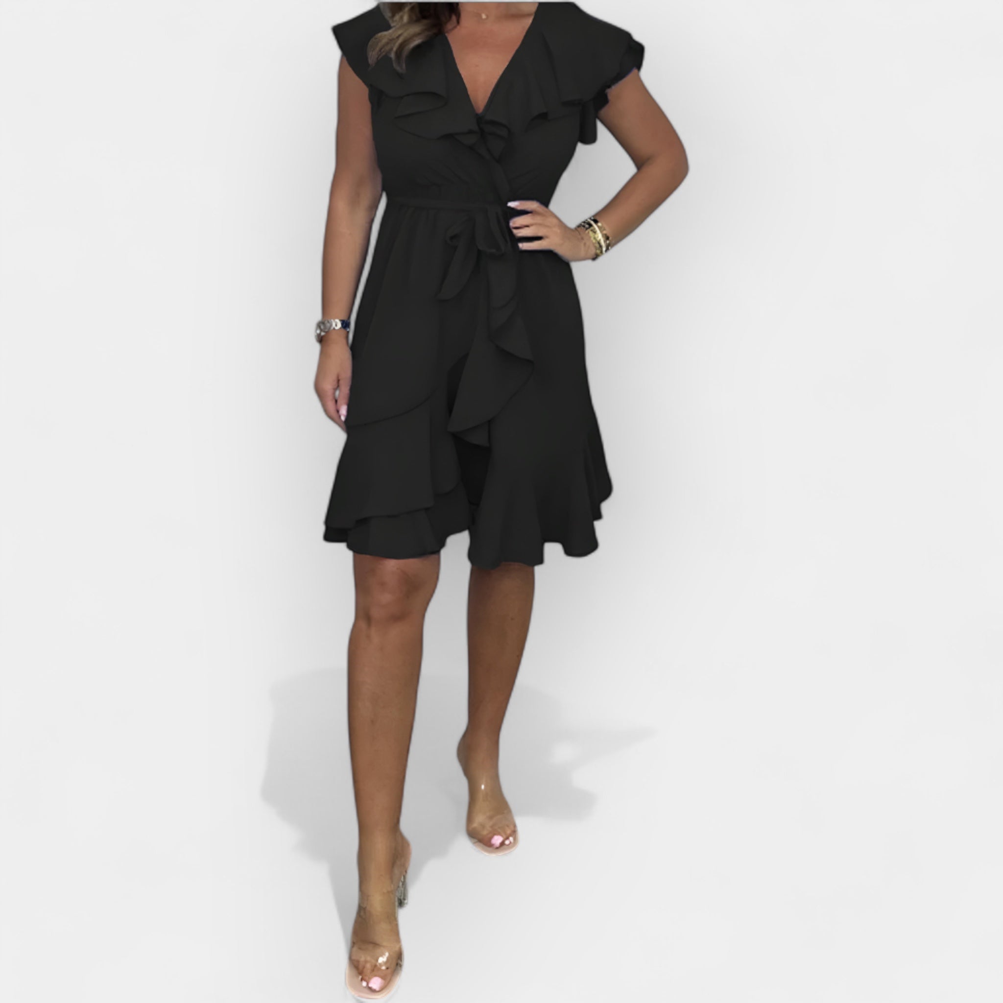 Vestido Elegante con Corte Femenino