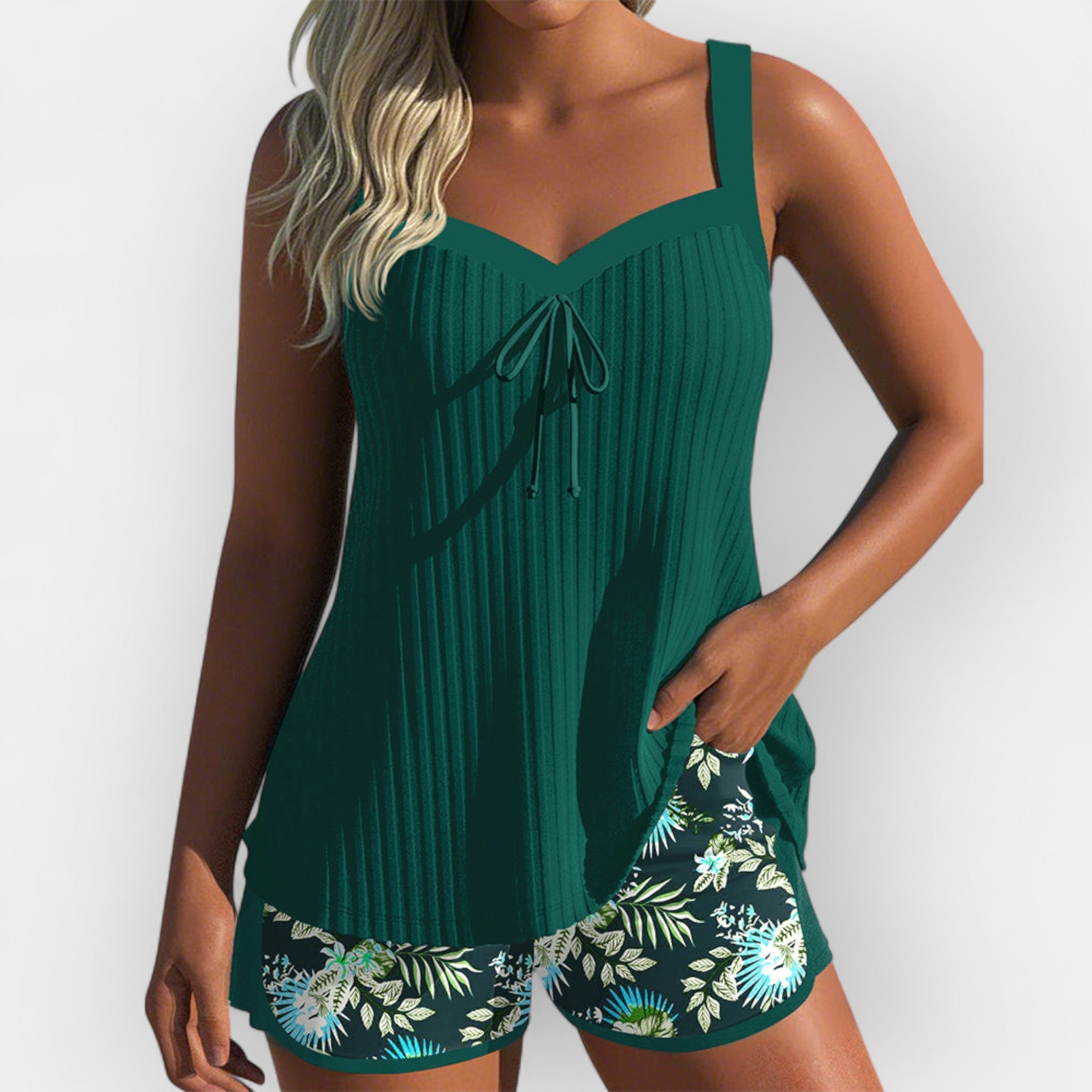 Tankini con Shorts Estilosos