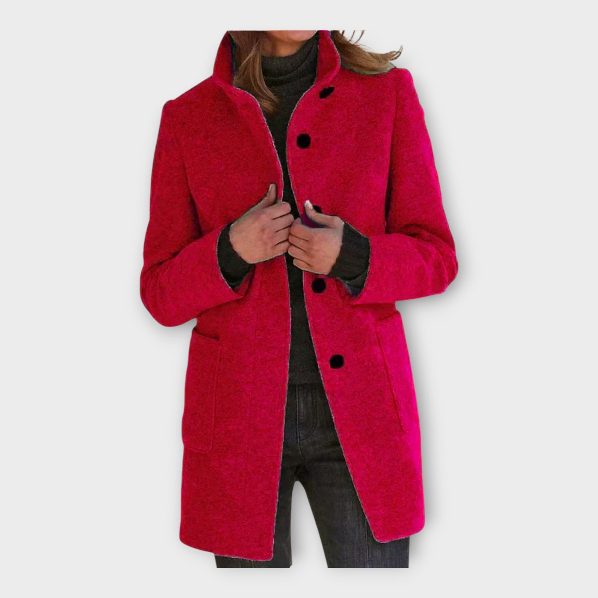 Abrigo elegante con línea atemporal