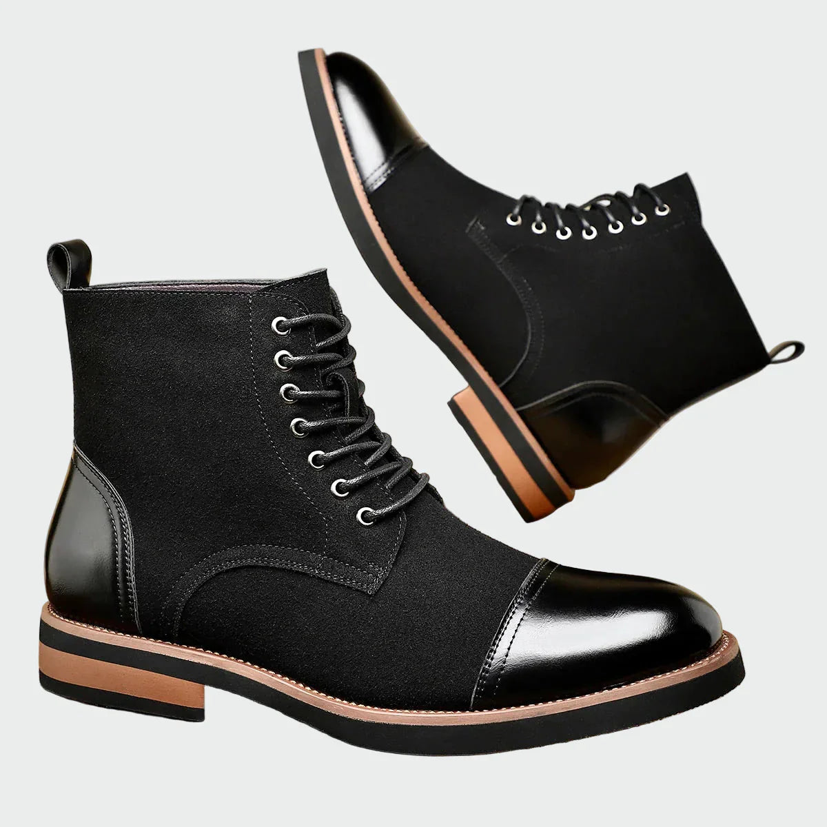 Botas oxford de cuero
