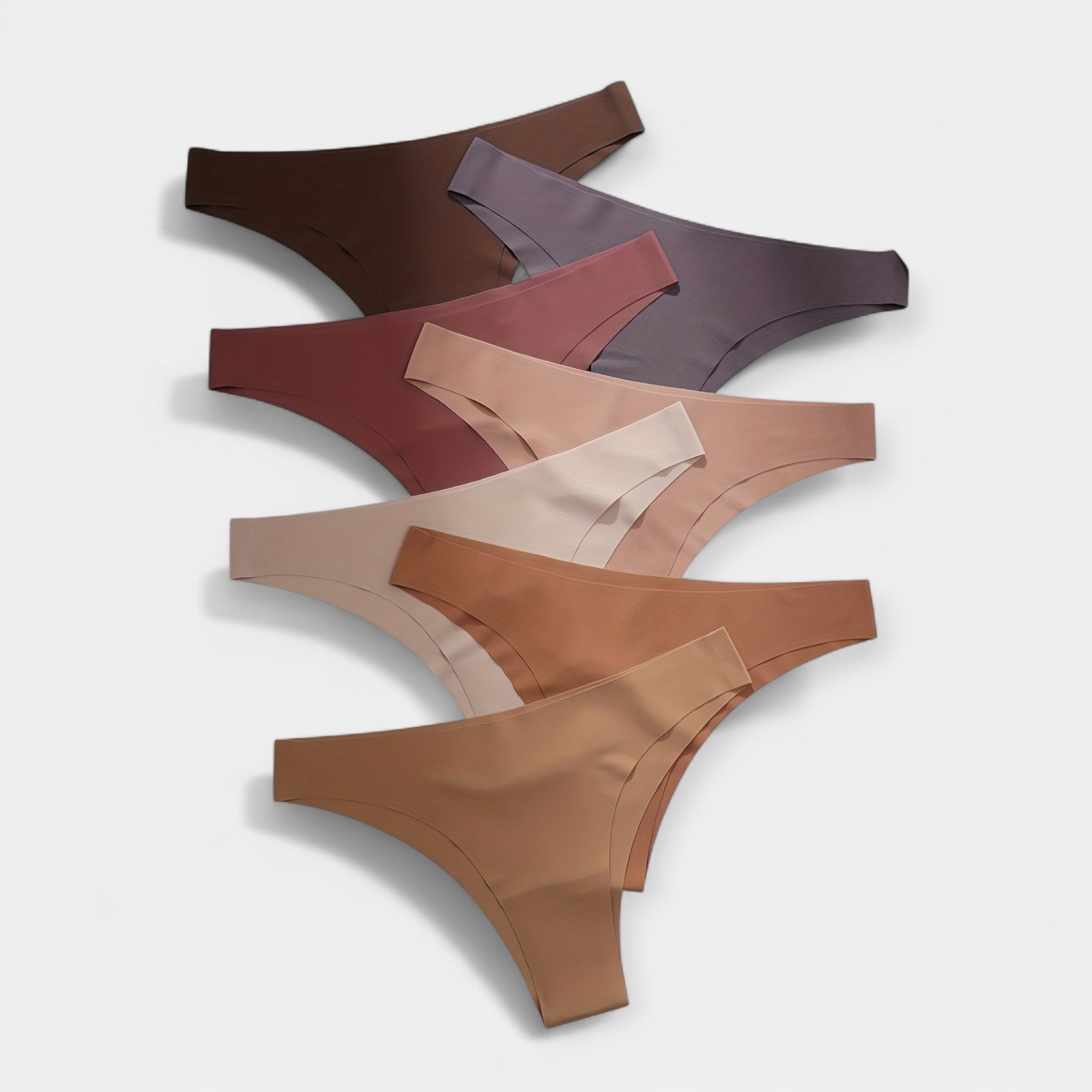 Juego de 7 bragas sencillas tipo hipster