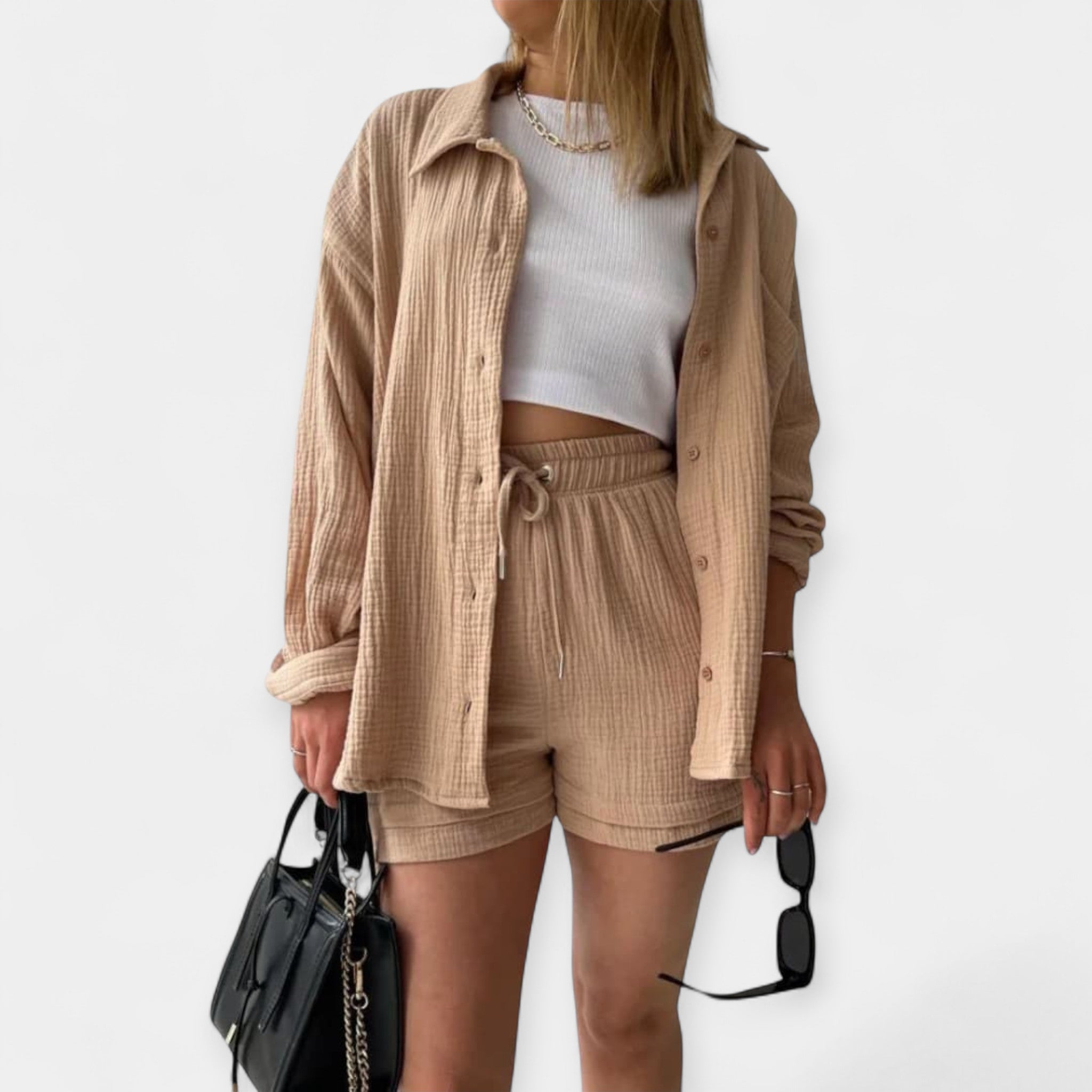 Kahevärviline suvine topikomplekt-Shorts