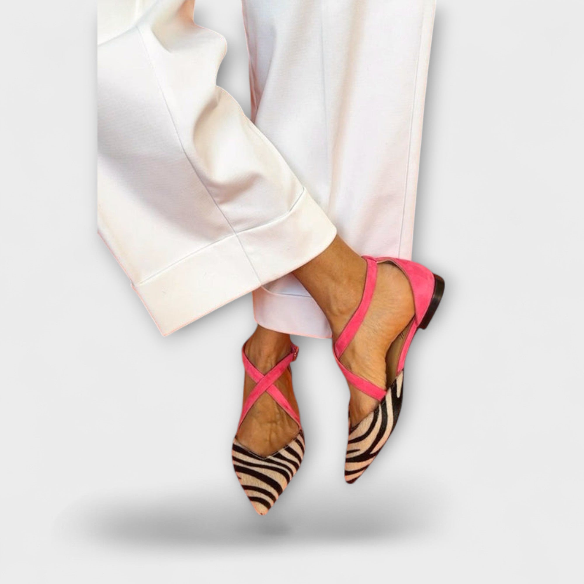 Pink Power Zebra-Flats