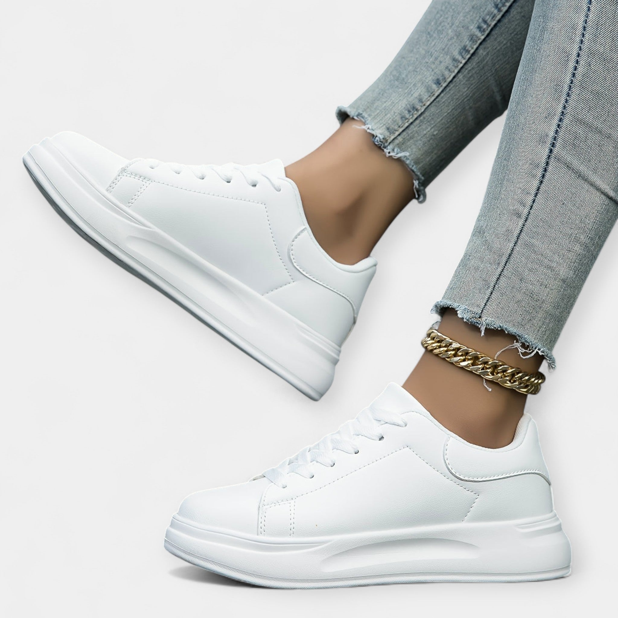 Sneakers de Cuero Blanco