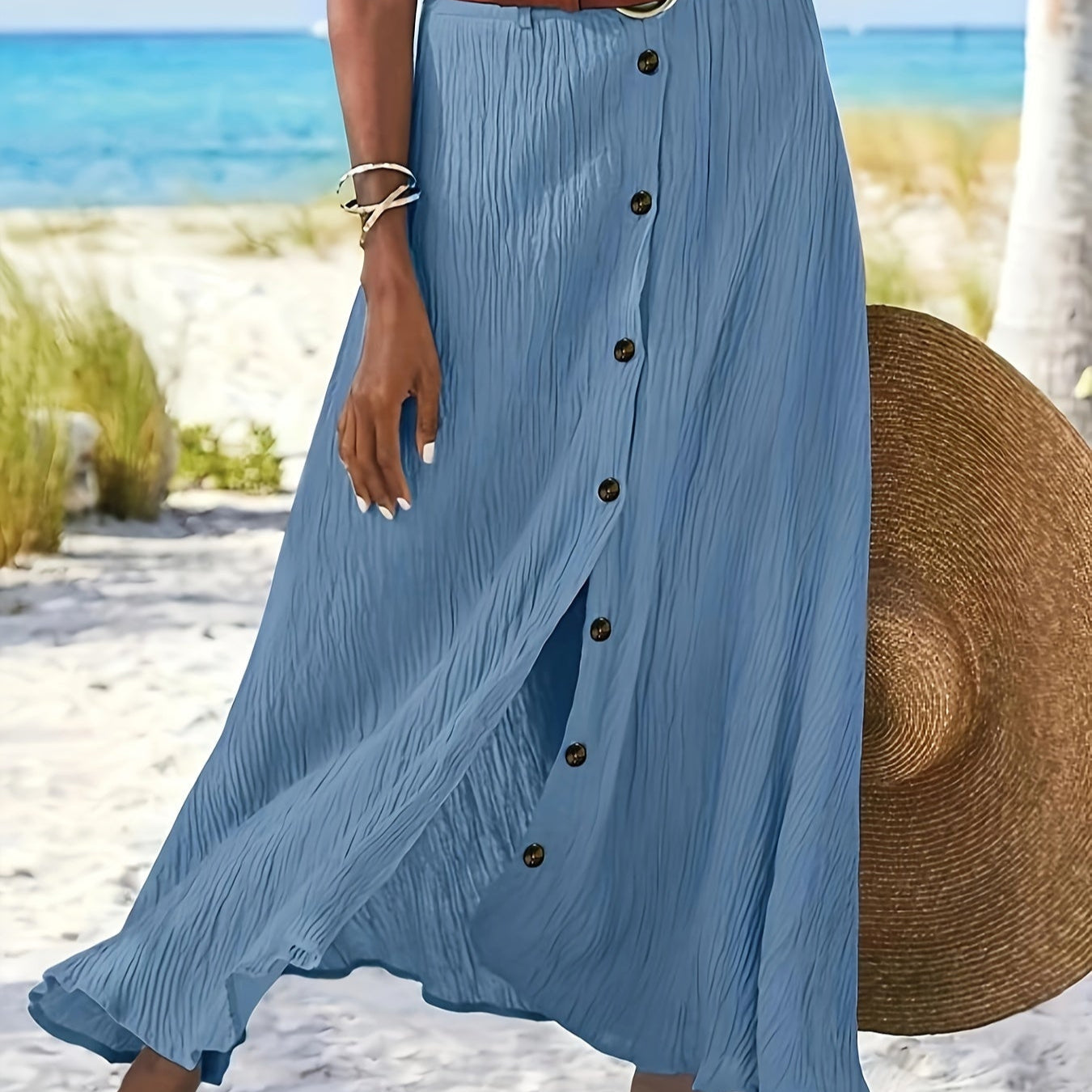 Falda Ligera con Botones