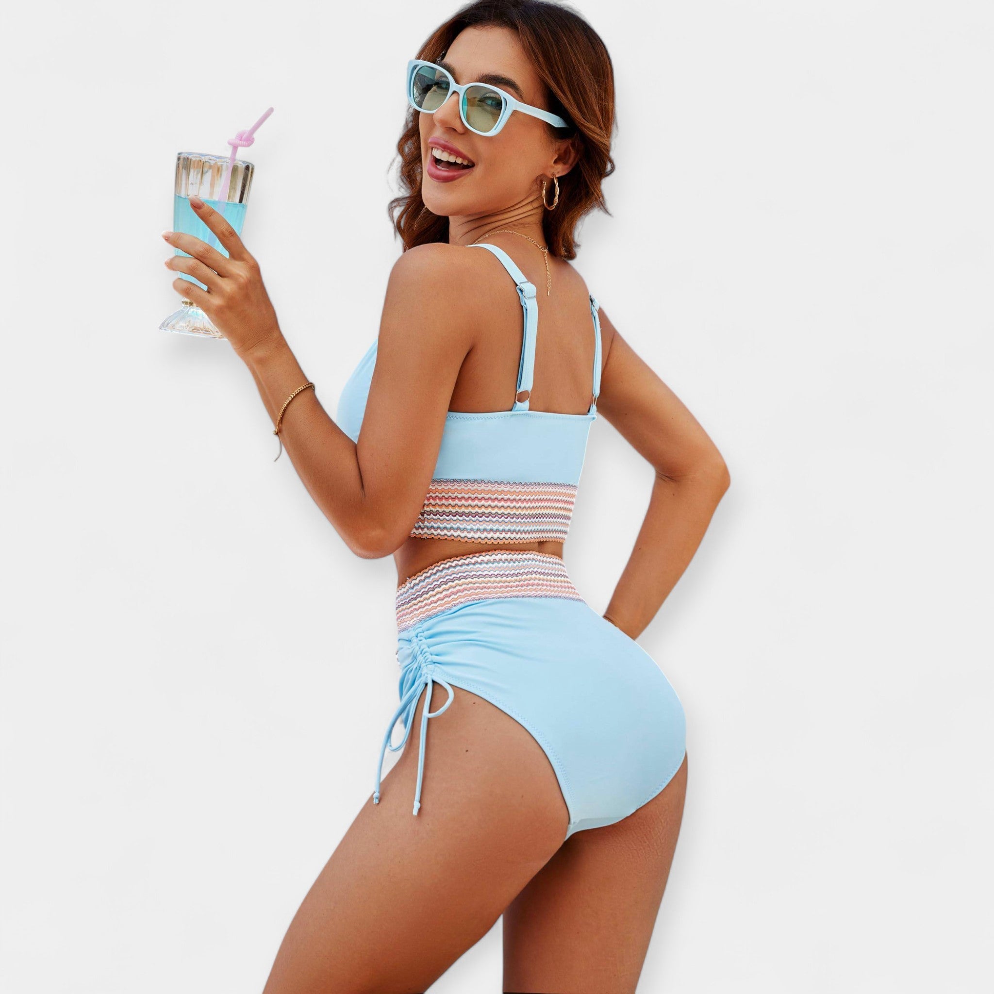 Bikini de Talle Alto con Soporte