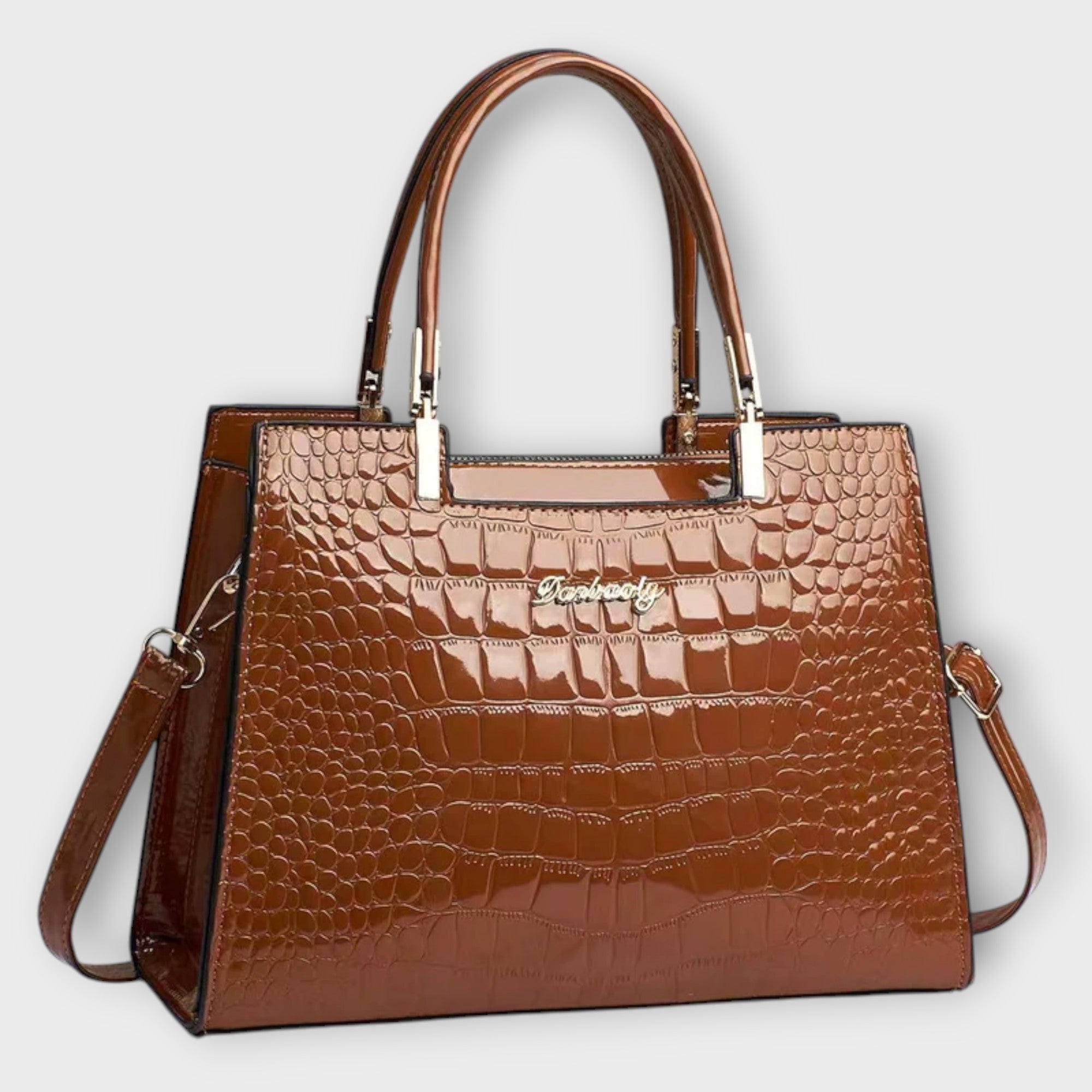 Bolso Croco Brillante