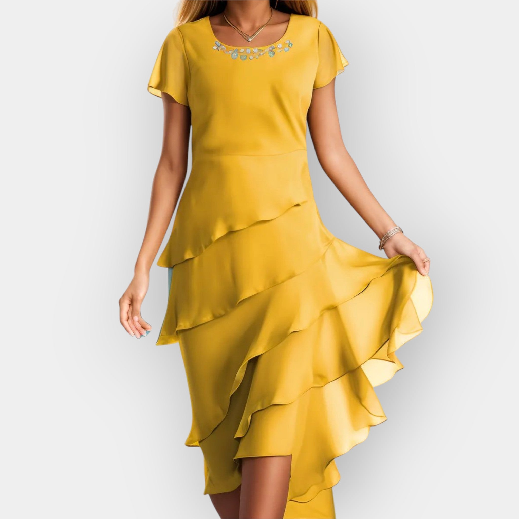 Vestido Chiffon en Capas