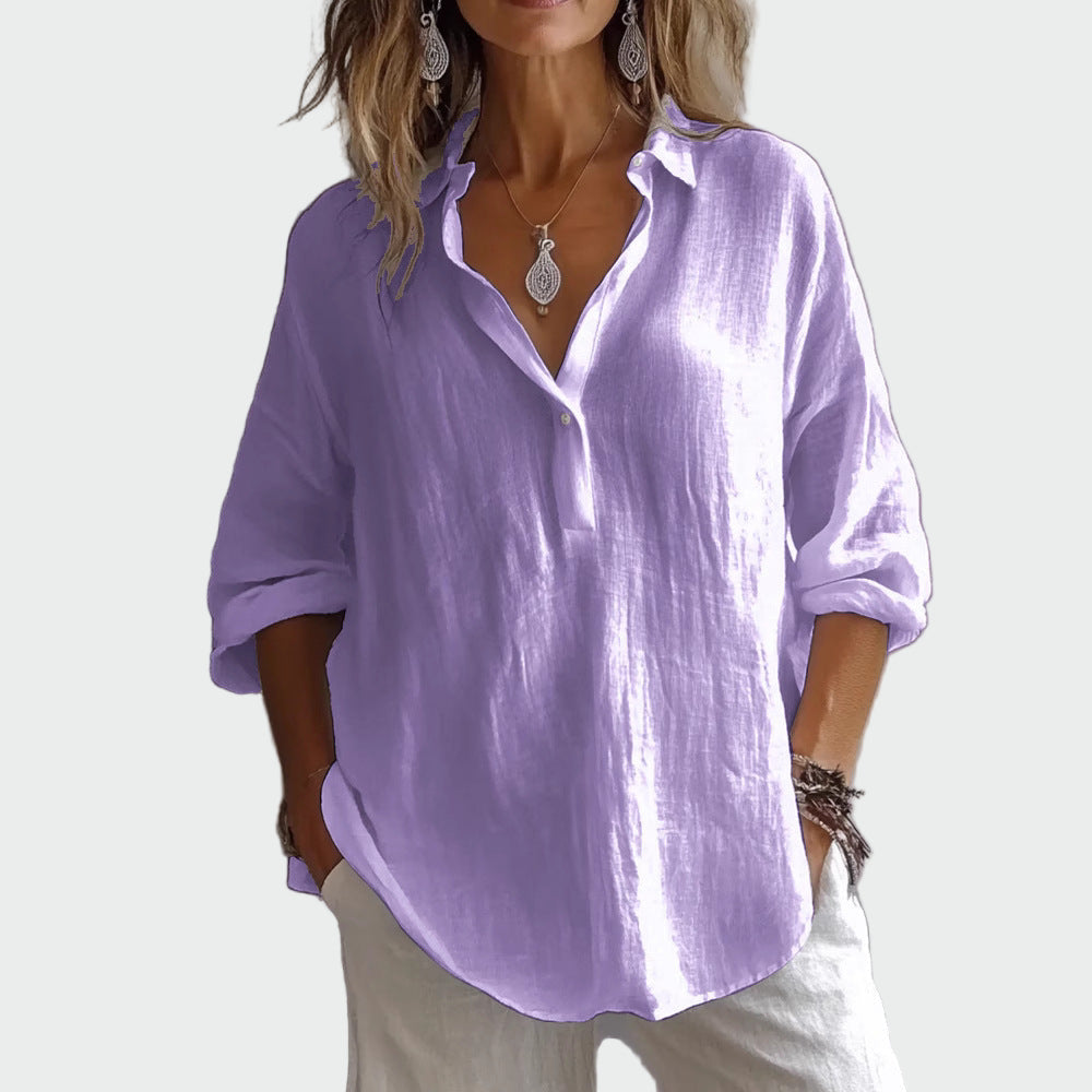 Blusa de elegancia relajada