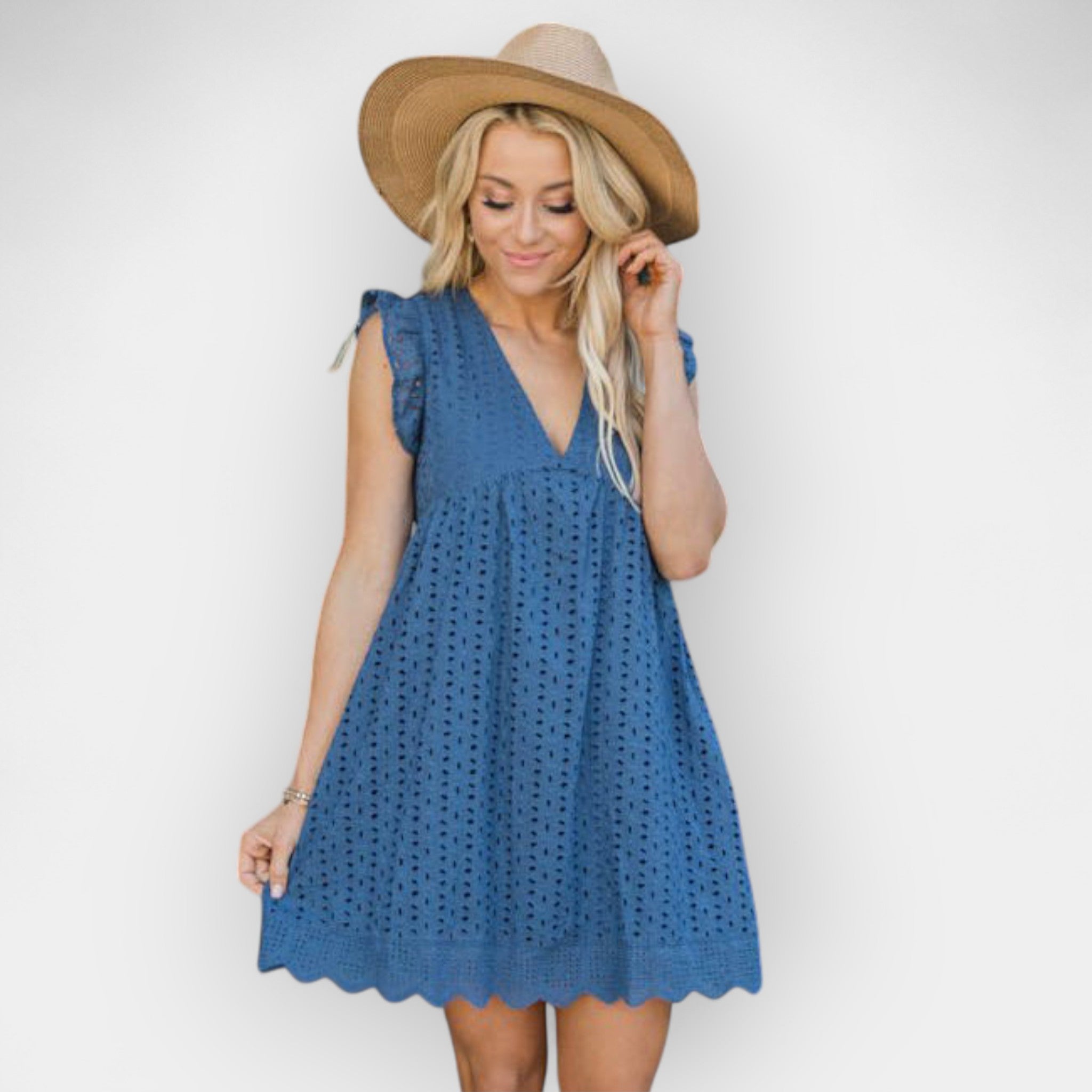 Vestido de verano con short oculto y bolsillos