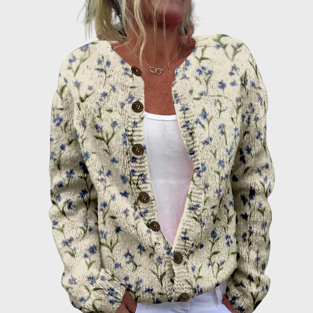 Chaleco de punto elegante con estampado