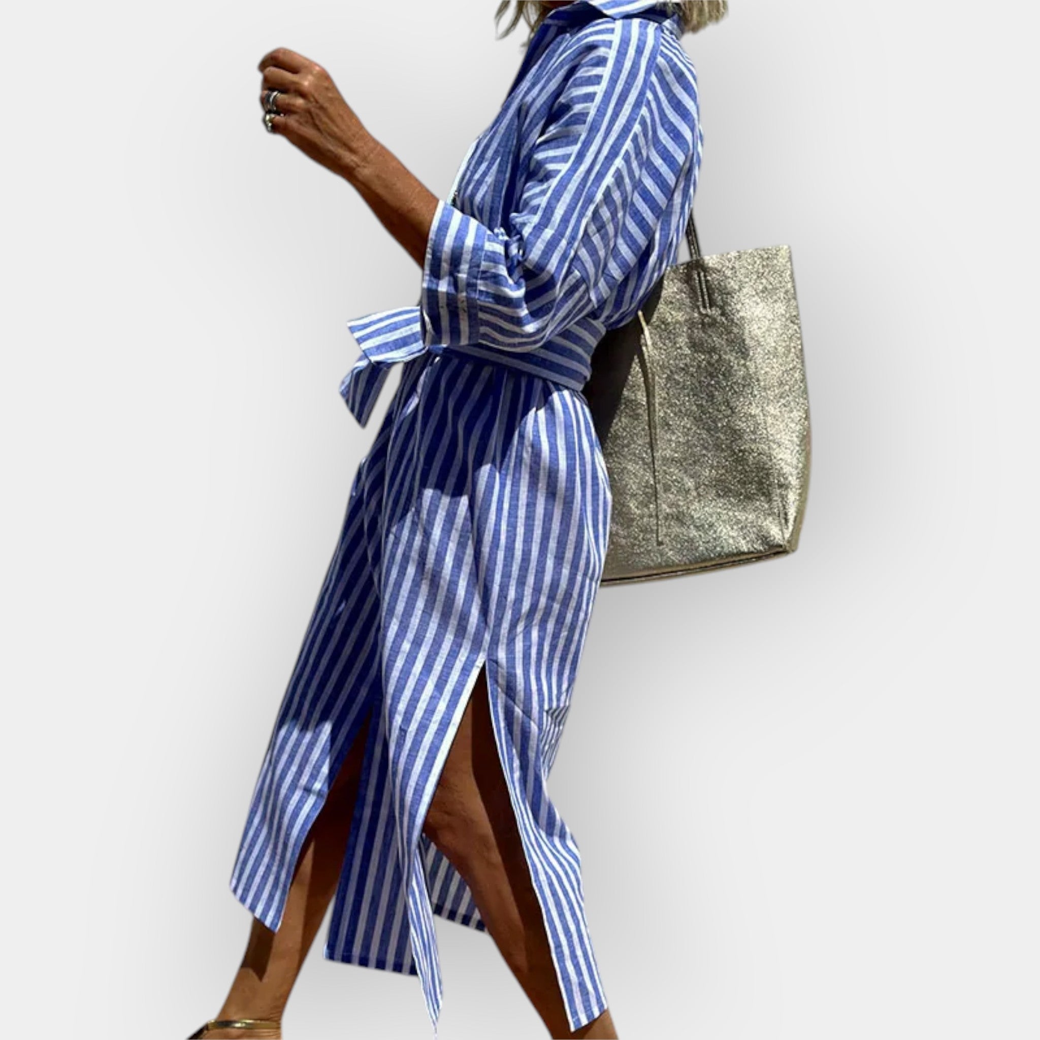 Vestido Camisero a Rayas