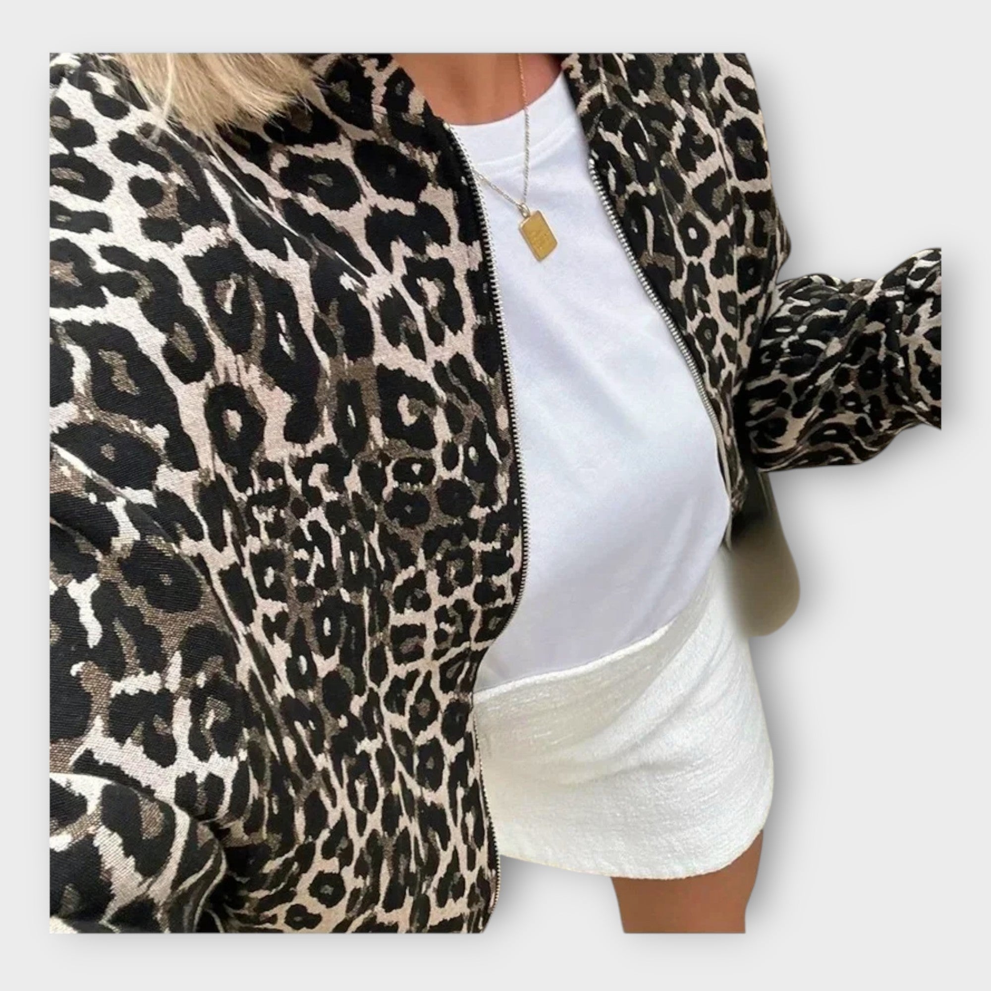 Chaqueta estampada elegante