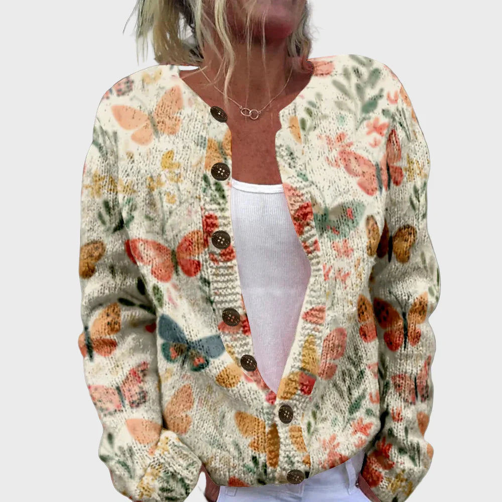 Chaleco de punto elegante con estampado