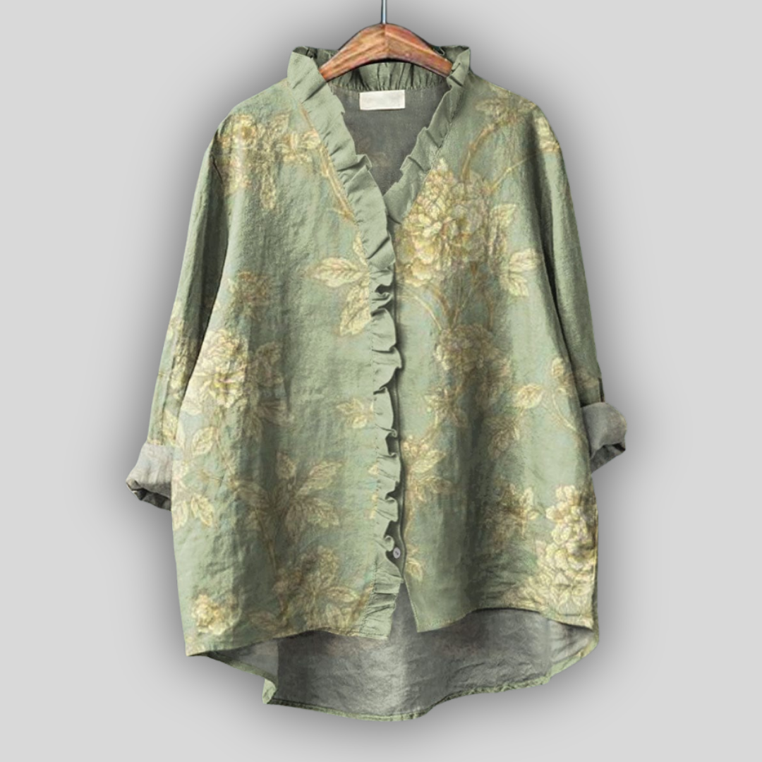 Blusa Verde Dorado Aura