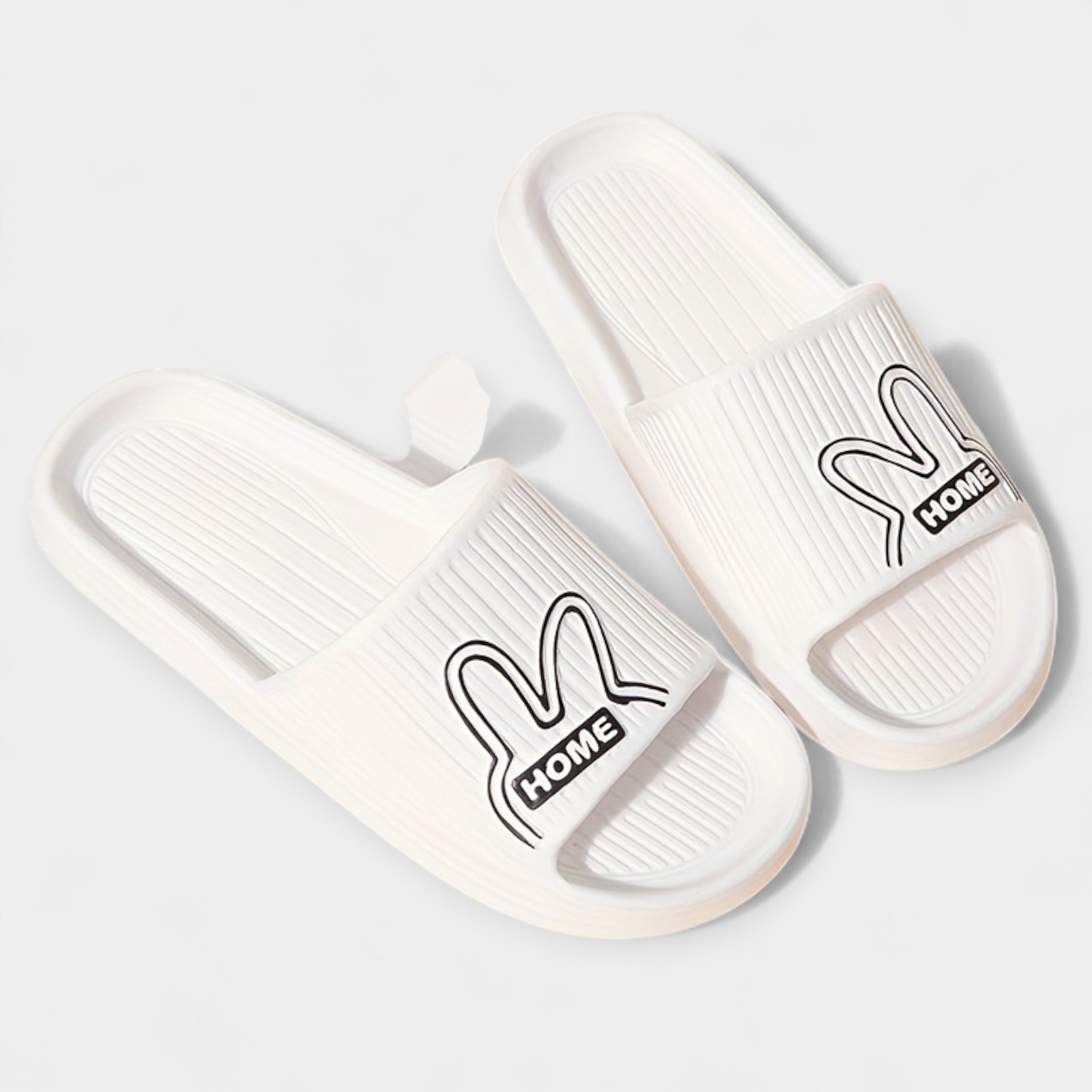 Pantuflas Femeninas con Diseño de Cartoon y Dedos Abiertos