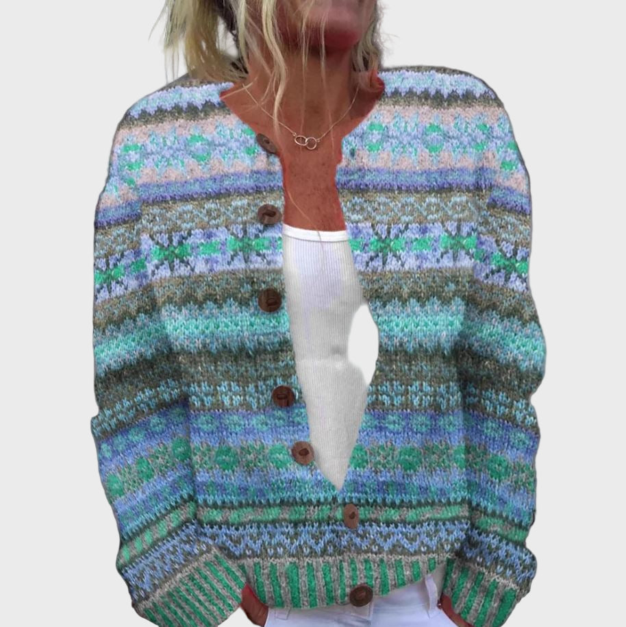 Chaleco de punto con patrón