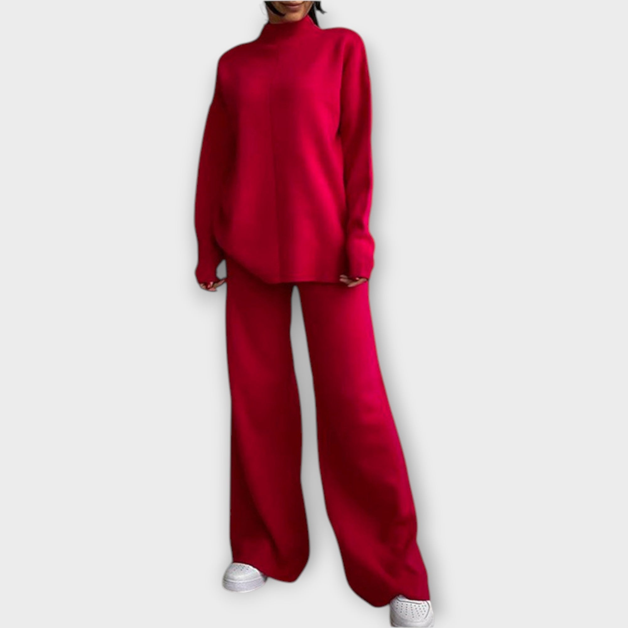 Conjunto de línea relajada y estética minimalista