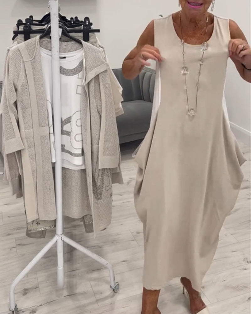 Vestido Sin Mangas y Cómodo