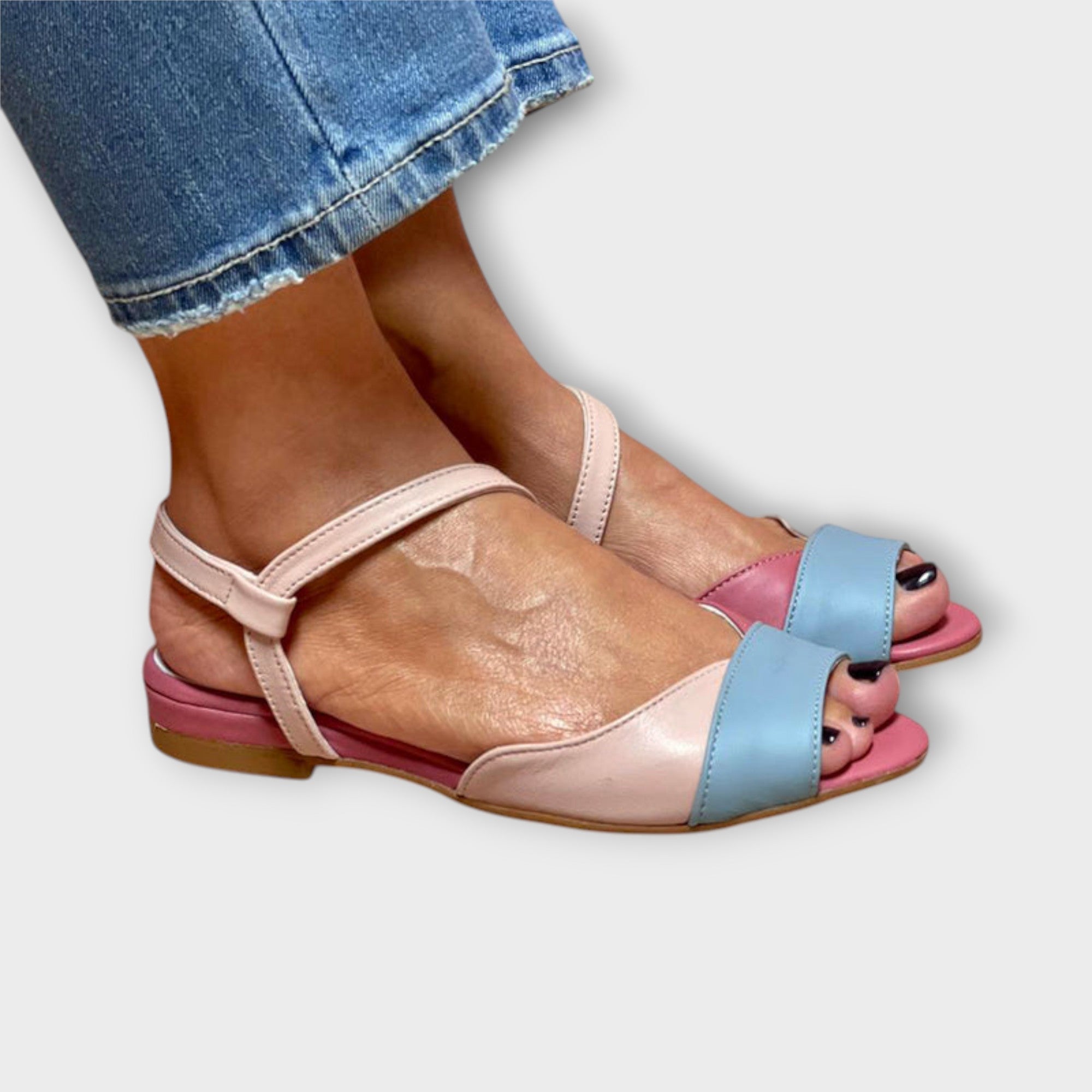 Roselina – Tacones con bloques de color