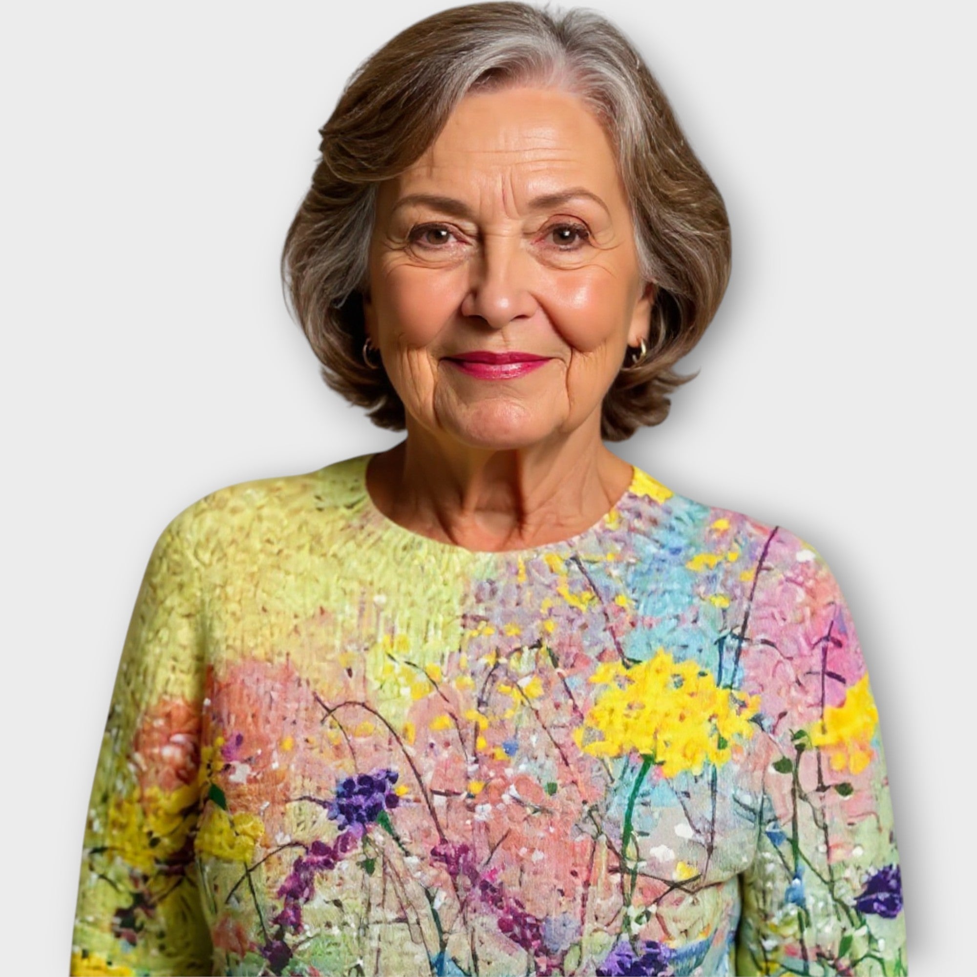 Suéter con diseño artístico