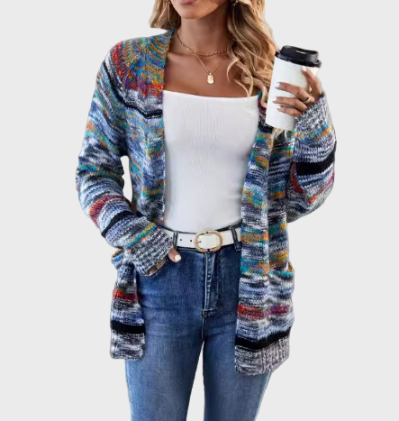 Chaleco de punto colorido