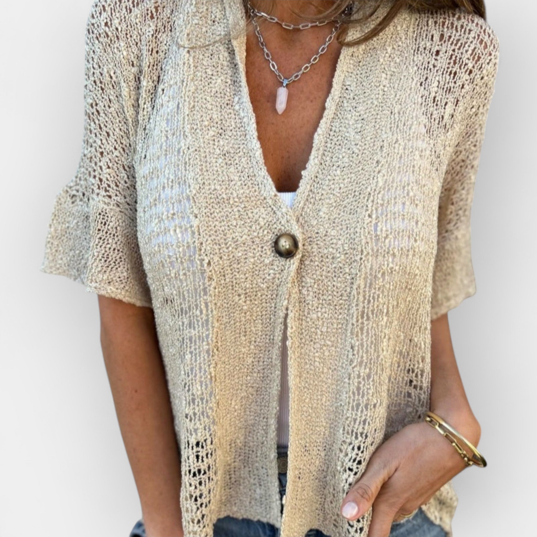 Haut tricoté v-Haut tricoté V